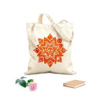 AILOONG Astrología surrealista del ojo de la flor Bolsa de lona con fondo reforzado Tela de 340g/m² de grosor Se usa como bolsa de regalo