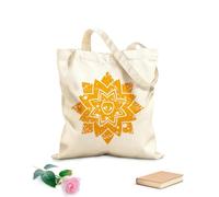 AILOONG Astrología surrealista del ojo de la flor Bolsa de lona con fondo reforzado Tela de 340g/m² de grosor Se usa como bolsa de regalo