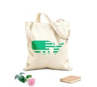 AILOONG Bandera estadounidense Patriótica Recuerda Honor Soldado Bolsa de compras de lona de algodón Tela de 340g/m² de grosor Se usa como bolsa de regalo