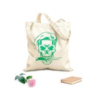 AILOONG Boina de calavera con esqueleto de cuchillo Bolsa de lona sin blanquear Tela de 340g/m² de grosor Se usa como bolsa de herramientas