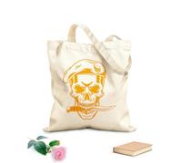 AILOONG Boina de calavera con esqueleto de cuchillo Bolsa de lona sin blanquear Tela de 340g/m² de grosor Se usa como bolsa de herramientas