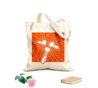 AILOONG Bolsa de compras de lona de algodón Balas, pistolas, chupitos, grietas, objetivo Tela de 340g/m² de grosor Se usa como bolsa de regalo