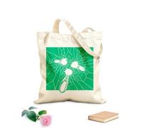 AILOONG Bolsa de compras de lona de algodón Balas, pistolas, chupitos, grietas, objetivo Tela de 340g/m² de grosor Se usa como bolsa de regalo