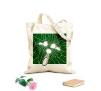 AILOONG Bolsa de compras de lona de algodón Balas, pistolas, chupitos, grietas, objetivo Tela de 340g/m² de grosor Se usa como bolsa de regalo