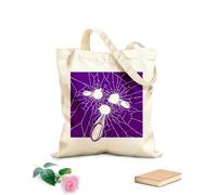 AILOONG Bolsa de compras de lona de algodón Balas, pistolas, chupitos, grietas, objetivo Tela de 340g/m² de grosor Se usa como bolsa de regalo