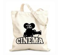 AILOONG Bolsa de compras de lona de algodón Cámara Película Cine Película Tiempo ación Tela de 12 oz de grosor Se usa como bolsa de regalo 35x40cm Grande