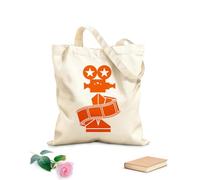AILOONG Bolsa de compras de lona de algodón Cine Películas Cámara Película Mejor Actriz Estrellas Tela de 340g/m² de grosor Se usa como bolsa de regalo