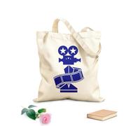 AILOONG Bolsa de compras de lona de algodón Cine Películas Cámara Película Mejor Actriz Estrellas Tela de 340g/m² de grosor Se usa como bolsa de regalo