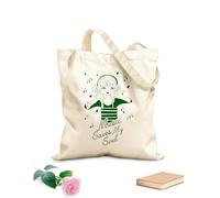 AILOONG Bolsa de compras de lona de algodón Cita Música Adolescente Chica Guapa Auriculares Tela de 340g/m² de grosor Se usa como bolsa de regalo