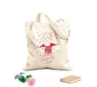 AILOONG Bolsa de compras de lona de algodón Cita Música Adolescente Chica Guapa Auriculares Tela de 340g/m² de grosor Se usa como bolsa de regalo