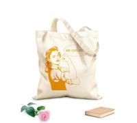 AILOONG Bolsa de compras de lona de algodón Frase de fuerza de la mujer Girl Power: Podemos hacerlo Tela de 340g/m² de grosor Se usa como bolsa de regalo