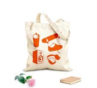 AILOONG Bolsa de compras de lona de algodón Grafiti adolescente, patineta, música, cultura callejera Tela de 340g/m² de grosor Se usa como bolsa de regalo
