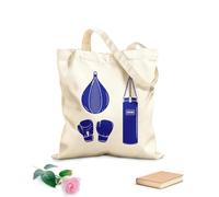 AILOONG Bolsa de compras de lona de algodón Guante de boxeo tipo pera con atributos deportivos Tela de 340g/m² de grosor Se usa como bolsa de regalo