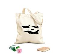 AILOONG Bolsa de compras de lona de algodón Helicópteros Combate Aviones Militares Fuerzas Especiales Aéreas Tela de 12 oz de grosor Se usa como bolsa de regalo 31x36cm Mediano