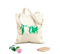 AILOONG Bolsa de compras de lona de algodón Instrumentos musicales del club de bandas de jazz y blues Tela de 340g/m² de grosor Se usa como bolsa de regalo