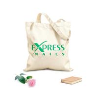 AILOONG Bolsa de compras de lona de algodón Logotipo de cotización de Express Nails para salón de belleza Tela de 340g/m² de grosor Se usa como bolsa de regalo