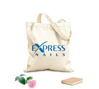 AILOONG Bolsa de compras de lona de algodón Logotipo de cotización de Express Nails para salón de belleza Tela de 340g/m² de grosor Se usa como bolsa de regalo