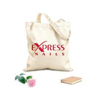AILOONG Bolsa de compras de lona de algodón Logotipo de cotización de Express Nails para salón de belleza Tela de 340g/m² de grosor Se usa como bolsa de regalo