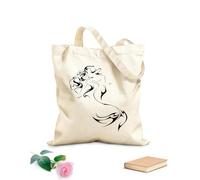 AILOONG Bolsa de compras de lona de algodón Sirena Mar Océano Criatura Fantástica Tela de 12 oz de grosor Se usa como bolsa de regalo 31x36cm Mediano