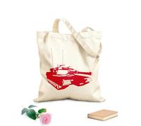 AILOONG Bolsa de compras de lona de algodón Tanque Militar Guerra Niños Niños Tela de 340g/m² de grosor Se usa como bolsa de regalo