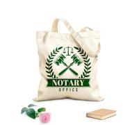 AILOONG Bolsa de compras reutilizable Libra, Justicia, Legislación, Notariado, Derecho, Scrivener Tela de 340g/m² de grosor Eslogan personalizable