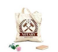 AILOONG Bolsa de compras reutilizable Libra, Justicia, Legislación, Notariado, Derecho, Scrivener Tela de 340g/m² de grosor Eslogan personalizable