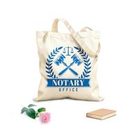 AILOONG Bolsa de compras reutilizable Libra, Justicia, Legislación, Notariado, Derecho, Scrivener Tela de 340g/m² de grosor Eslogan personalizable