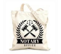 AILOONG Bolsa de compras reutilizable Libra, Justicia, Legislación, Notariado, Derecho, Scrivener Tela de 12 oz de grosor Eslogan personalizable 35x40cm Grande