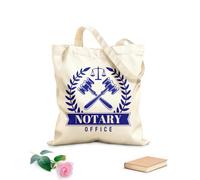 AILOONG Bolsa de compras reutilizable Libra, Justicia, Legislación, Notariado, Derecho, Scrivener Tela de 340g/m² de grosor Eslogan personalizable