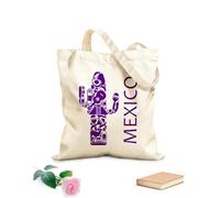 AILOONG Bolsa de compras reutilizable México América Latina Cactus Grande Mexicano Tela de 340g/m² de grosor Eslogan personalizable