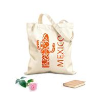 AILOONG Bolsa de compras reutilizable México América Latina Cactus Grande Mexicano Tela de 340g/m² de grosor Eslogan personalizable