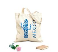 AILOONG Bolsa de compras reutilizable México América Latina Cactus Grande Mexicano Tela de 340g/m² de grosor Eslogan personalizable