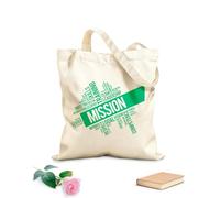 AILOONG Bolsa de compras reutilizable Misión Empresa Equipo Liderazgo Oficina Palabras Tela de 340g/m² de grosor Eslogan personalizable