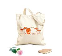 AILOONG Bolsa de compras reutilizable Paisaje africano Animal Elefante Árbol natural Tela de 340g/m² de grosor Eslogan personalizable