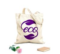 AILOONG Bolsa de compras reutilizable Tela de 340g/m² de grosor Ecología Eco Palabra Logotipo Hojas Naturales Eslogan personalizable