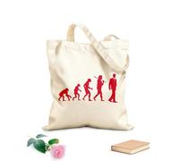 AILOONG Bolsa de compras reutilizable Tela de 340g/m² de grosor evolución oficinista ación Eslogan personalizable