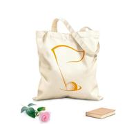 AILOONG Bolsa de compras reutilizable Tela de 340g/m² de grosor Jugando al golf emblema bandera bola hoyo Eslogan personalizable