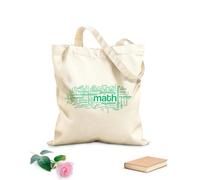 AILOONG Bolsa de compras reutilizable Tela de 340g/m² de grosor Nube de palabras de matemáticas Aula escolar Matemáticas Eslogan personalizable