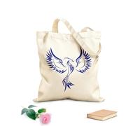 AILOONG Bolsa de lona Adorno abstracto de pájaro fénix de fantasía Tela de 340g/m² de grosor Sustituye a la mochila escolar