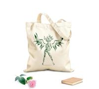 AILOONG Bolsa de lona Ángel Chica Mujer Diablo Llamas Belleza Tela de 340g/m² de grosor Bolsa para dibujar