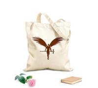 AILOONG Bolsa de lona Ángel guerrero fantasía mito niños Tela de 340g/m² de grosor Bolsa para dibujar