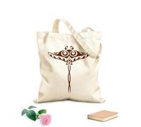 AILOONG Bolsa de lona Animal de rampa marina del océano, manta raya tribal Tela de 340g/m² de grosor Bolsa para dibujar