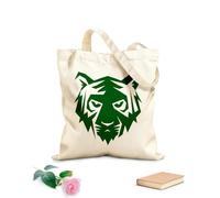 AILOONG Bolsa de lona Animal geométrico de cabeza de ojo de depredador de tigre Tela de 340g/m² de grosor Bolsa para dibujar