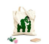 AILOONG Bolsa de lona Animal Gorila Primate Mono Zoológico Tela de 340g/m² de grosor Bolsa para dibujar