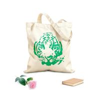 AILOONG Bolsa de lona Animal tribal de abstracción de depredador de cabeza de tigre Tela de 340g/m² de grosor Bolsa para dibujar