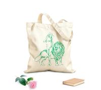 AILOONG Bolsa de lona apelación Chica Rey León Depredador Tela de 340g/m² de grosor Sustituye a la mochila escolar