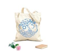 AILOONG Bolsa de lona Árbol de la vida Símbolo celta Luna Sol Día Noche Vivir Tela de 340g/m² de grosor Sustituye a la mochila escolar