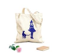 AILOONG Bolsa de lona Bruja Gato Mascota Animal Halloween Brujería Tela de 340g/m² de grosor Bolsa para dibujar
