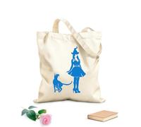 AILOONG Bolsa de lona Bruja Gato Mascota Animal Halloween Brujería Tela de 340g/m² de grosor Bolsa para dibujar