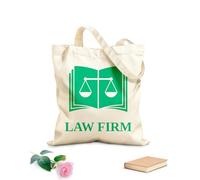 AILOONG Bolsa de lona Bufete de abogados Oficina Abogado Escalas Libro Justicia Tela de 340g/m² de grosor Sustituye a la mochila escolar